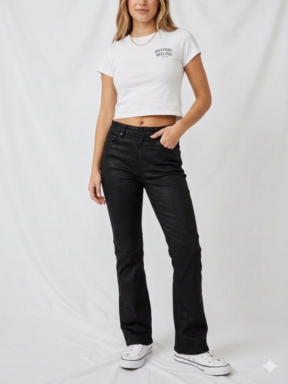 We The Free Black Boot Cut Jeans
